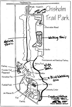 The Copeland Nature Trail runs